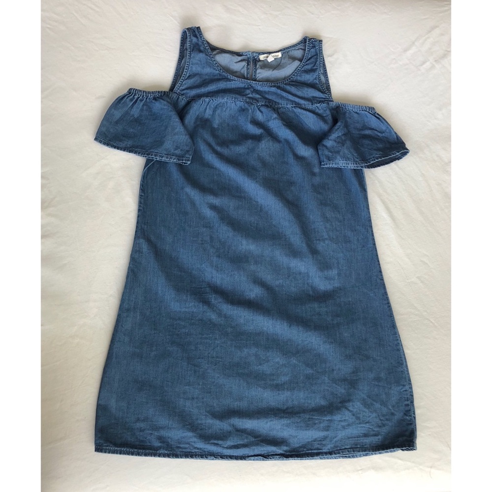 Denim Cold Shoulder Dress